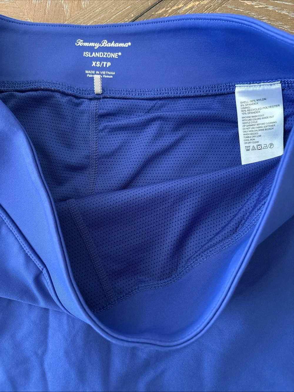 Tommy Bahama Island Zone Women’s Blue Skort Pull On with Pockets Sz XS